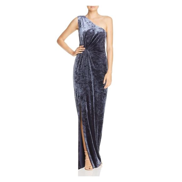 RACHEL ZOE Womens Blue Sleeveless Full-Length Sheath Formal Dress Size: 2